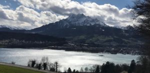 See und Wolken schmal